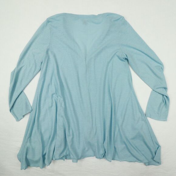 J.Jill‎ Long Sleeve Blue Button Front Lightweight Knit Cardigan Size Petite M - Picture 6 of 10